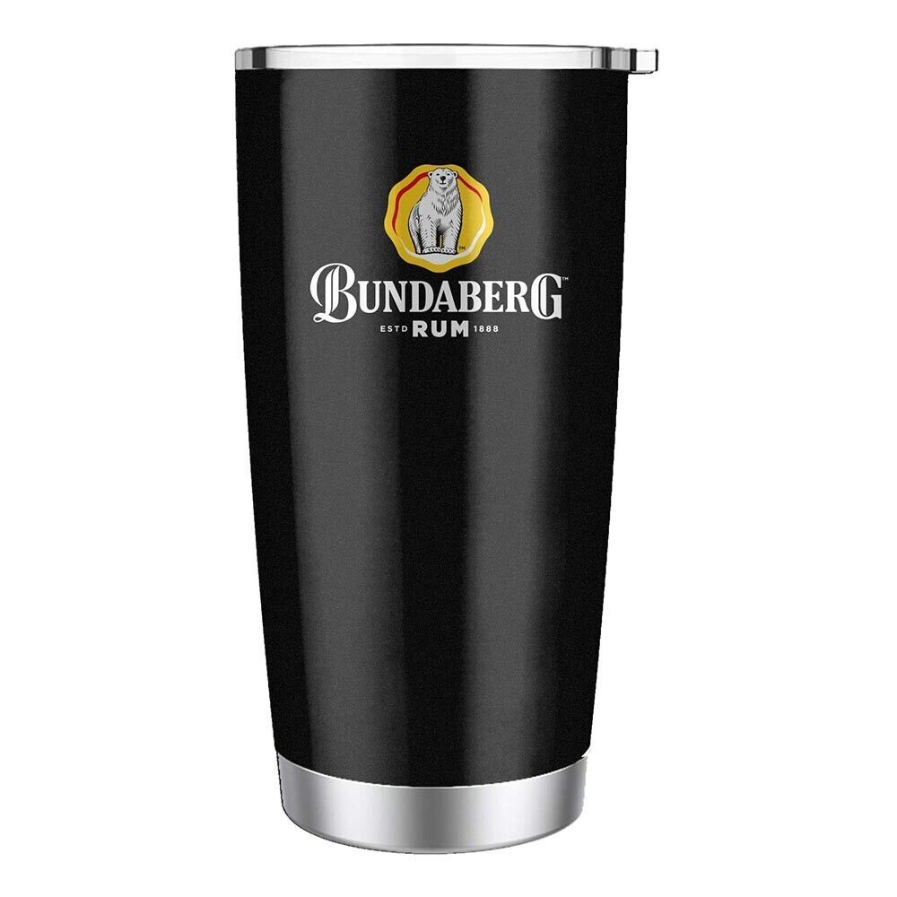 Bundaberg Rum S/Steel Travel Mug - Drink Cup with Straw Hole - 450ml - Bundy Rum