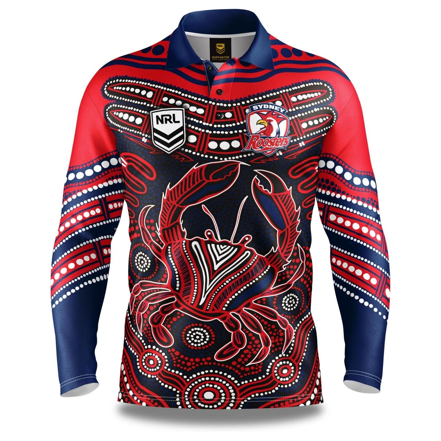 NRL 'Karumba' Fishing Shirt - Sydney Roosters - Adult - Mens - Polo