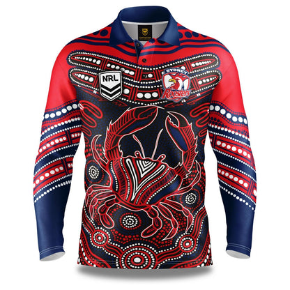 NRL 'Karumba' Fishing Shirt - Sydney Roosters - Adult - Mens - Polo