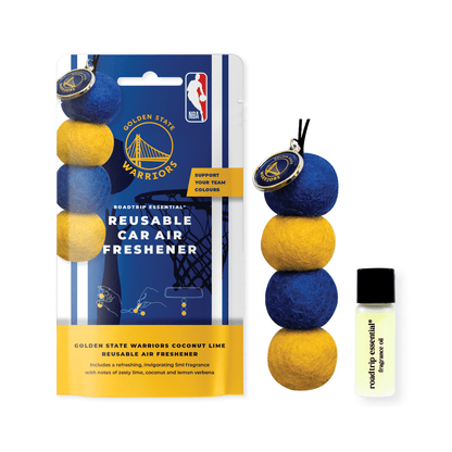 NBA Smelly Balls Set - Golden State Warriors - Re-useable Car Air Freshener