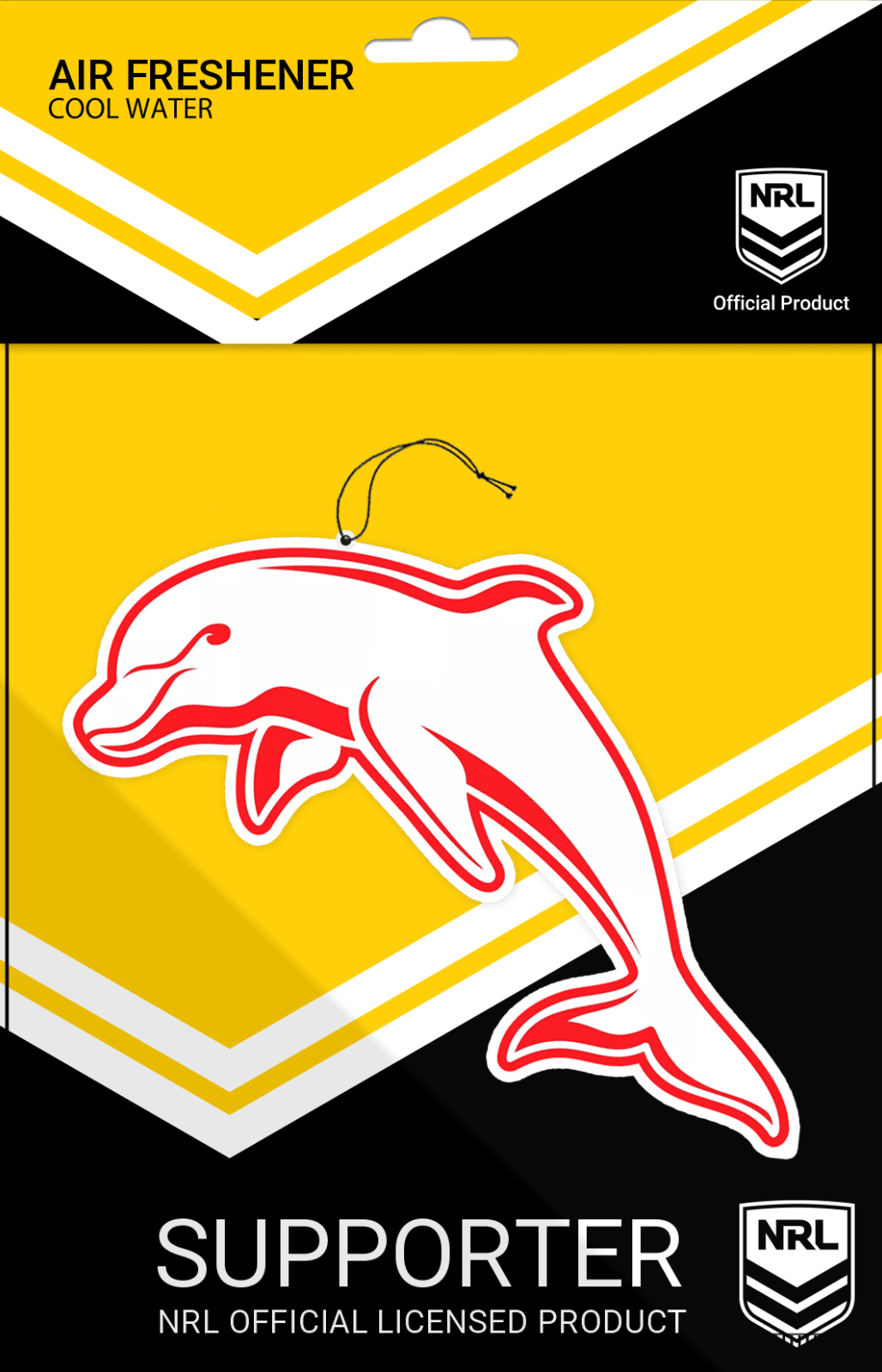 NRL Car Air Freshener - DOLPHINS - Rugby League