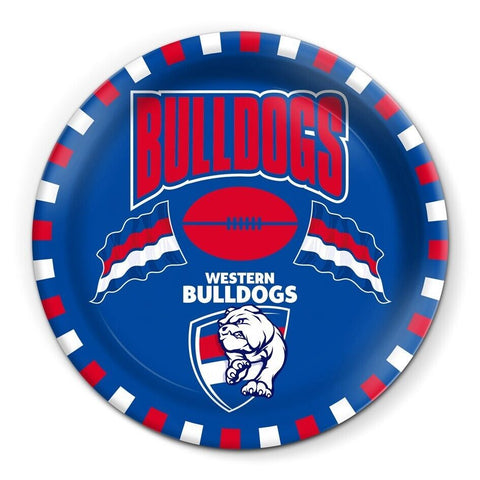 AFL Snack Plate - Western Bulldogs - 20cm diameter - Melamine - Single
