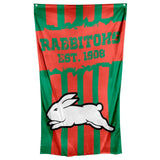 NRL Wall Flag Cape - South Sydney Rabbitohs - 150cm x 90cm - Steel Eyelets