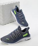 PUMA Softride One4all Shoe - Blue/Green - Sneaker - Mens