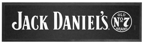 Jack Daniels Bar Runner - Bar Mat - No.7 - Black - 25cm x 90cm