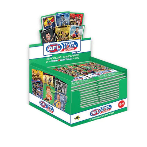 AFL 2024 Teamcoach Game Card Box - Sealed Box - 36 Packs - 9 Cards Per Pack