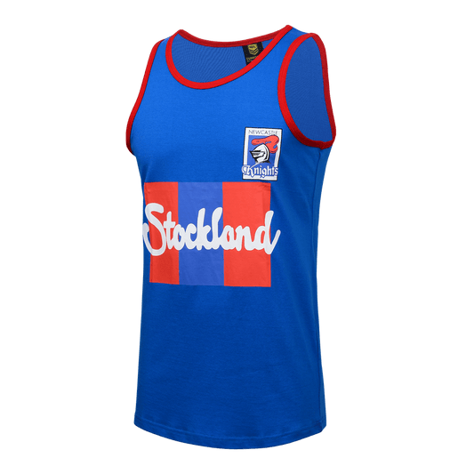 NRL Cotton Retro Singlet - Newcastle Knights - Mens - Heritage