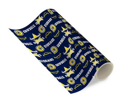 NRL Wrapping paper - North Queensland Cowboys - New Design- Gift Wrap -49cmX69cm