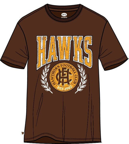 AFL Arch Graphic Tee Shirt - Hawthorn Hawks - Mens T-Shirt