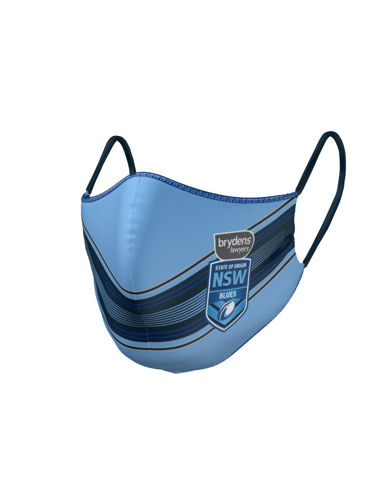 NRL Face Mask - NSW - Reversible - Washable - Adult Small