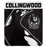 AFL Polar Fleece Blanket - Collingwood Magpies - 150x130cm - Throw Rug
