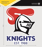 NRL Car Monster Decal - Newcastle Knights - Sticker - Team Logo - 470mm
