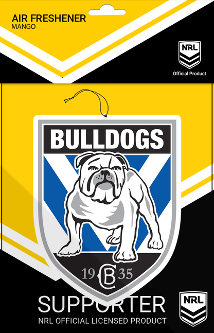 NRL Car Air Freshener - Canterbury Bulldogs - Rugby League