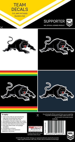 NRL Team Decal Sticker Set - Penrith Panthers