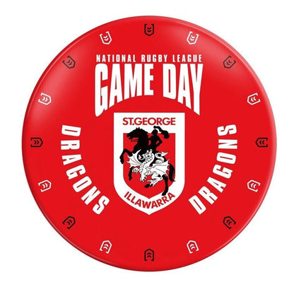 NRL Snack Plate - St George Illawarra Dragons - 20cm diameter - Melamine -Single