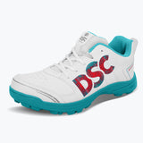 DSC Beamer X Cricket Shoes - Dark/Cyan - Rubber Sole - Adult & Kids