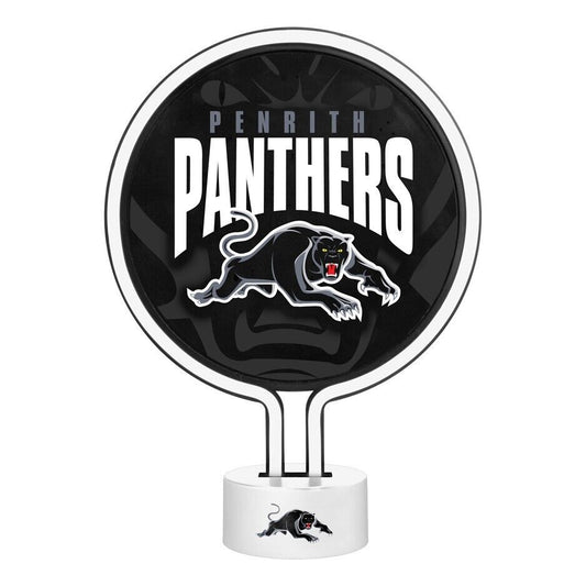 NRL Neon Light - Penrith Panthers - 30 x 21.5 x 8.5cm - Team Logo