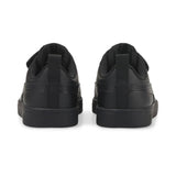 PUMA Rickie AC+ PS Shoe - Black Leather - Kids Sizes - School