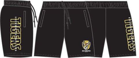 AFL Performance Shorts - Richmond Tigers - Supporter - Adult - Mens