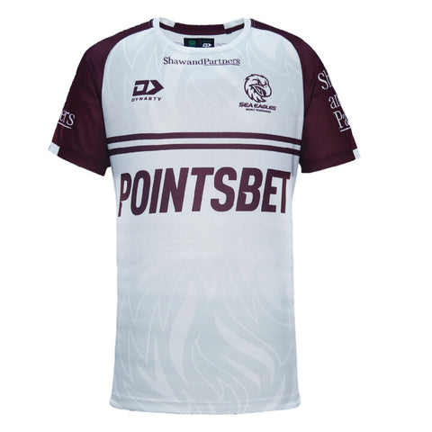 NRL 2024 Coaches Tee - Manly Sea Eagles - White - Adult - Mens