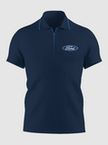 FORD Polyester Polo Shirt - Tee T-Shirt - Adult - Mens - Logo Tee