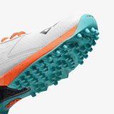 DSC Jaffa 22 Cricket Shoes - White/Orange - Rubber Sole - Adult & Kids