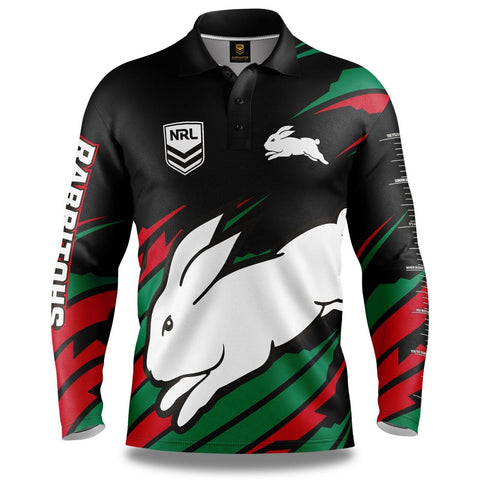 NRL 'Ignition' Fishing Shirt - South Sydney Rabbitohs - Adult - Mens - Polo