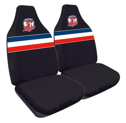 NRL Front Car Seat Covers - Sydney Roosters - Set Of 2 One Size Fits All