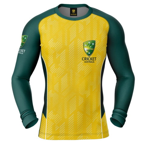 Cricket Australia 'Bronte' Rash Vest - Rashie - Shirt - UPF 50+ - LS - Adult