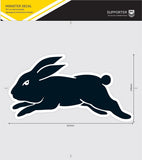 NRL Car Monster Decal - South Sydney Rabbitohs - Sticker - Team Logo - 470mm