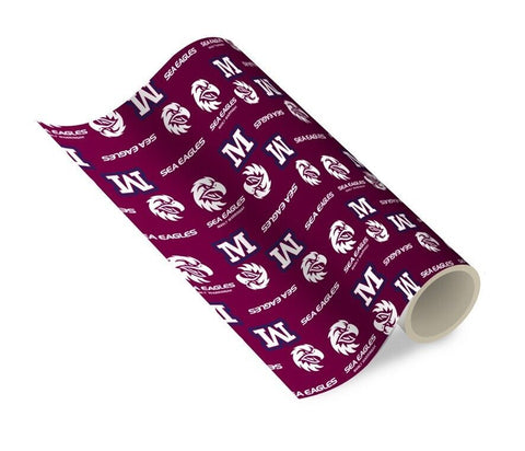 NRL Wrapping paper - Manly Sea Eagles - New Design - Gift Wrap - 49cmX69cm