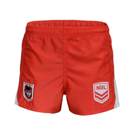 NRL Supporter Footy Shorts - St George Illawarra Dragons - Red - Adults