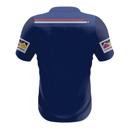 NRL 2024 Youth Media Polo - Newcastle Knights - Navy- Kids
