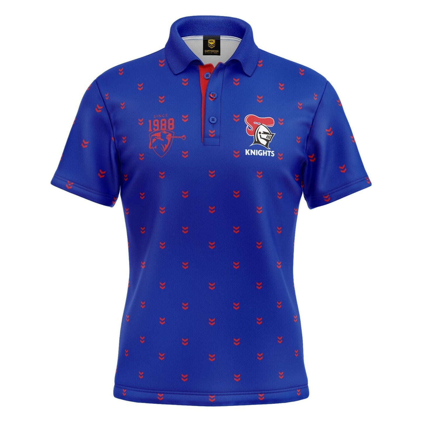 NRL 'Mulligan' Golf Polo - Newcastle Knights - Adult - Mens - Polo