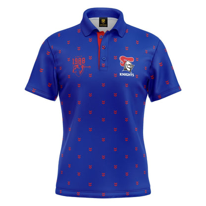 NRL 'Mulligan' Golf Polo - Newcastle Knights - Adult - Mens - Polo