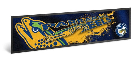 NRL Logo Bar Runner - Paramatta Eels - Bar Mat - 25cm x 90cm