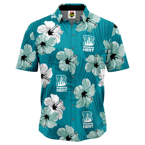 BBL 'Aloha' Hawaiian Shirt - Brisbane Heat - Polo