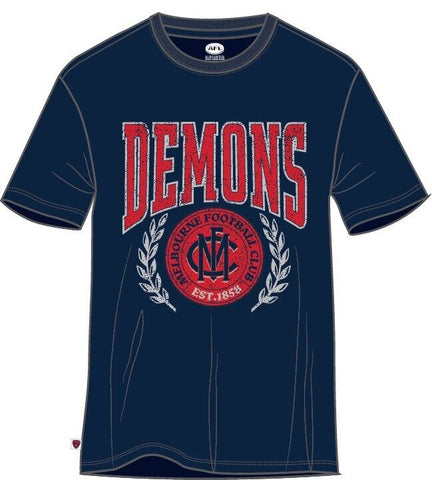 AFL Arch Graphic Tee Shirt - Melbourne Demons - Mens T-Shirt