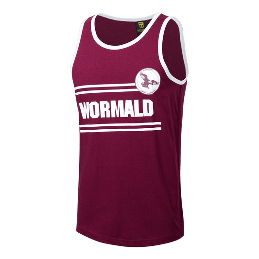 NRL Cotton Retro Singlet - Manly Sea Eagles - Mens - Heritage