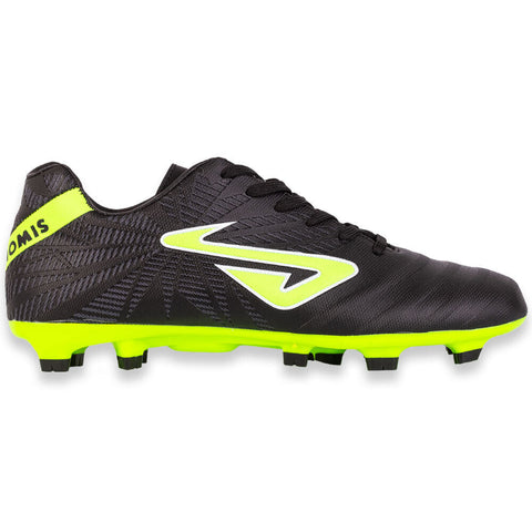 NOMIS Immortal FG Football Boots - Black/Fluro Lime - Shoe - Adult