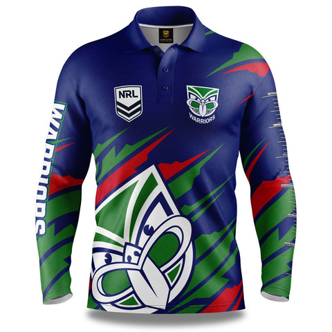 NRL 'Ignition' Fishing Shirt - New Zealand Warriors - Adult - Mens - Polo