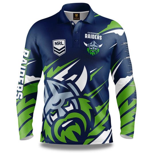 NRL 'Ignition' Fishing Shirt - Canberra Raiders - Youth - Polo