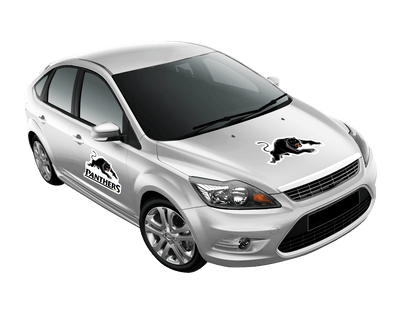 NRL Car Monster Decal - Penrith Panthers - Sticker - Team Logo - 470mm