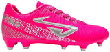 NOMIS Prodigy 2.0 FG Football Boots - Pink/Silver/White - Youth - Kids - Shoe