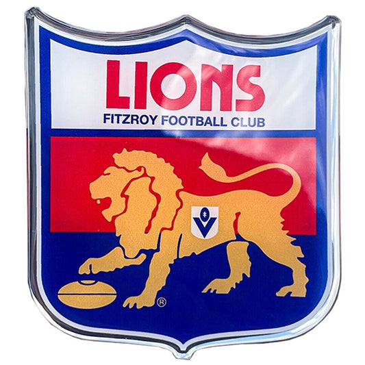 AFL Retro Logo Emblem - Fitzroy Lions - Supporter Car Badge