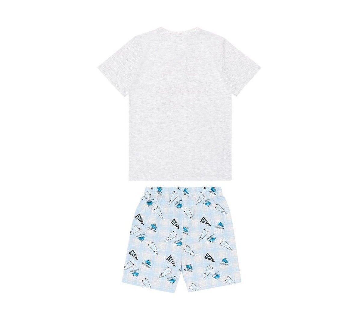 NRL Check Pyjama Set - Cronulla Sharks - Toddler - NAR