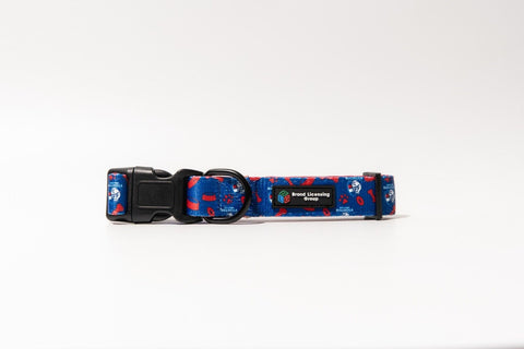 AFL Adjustable Dog Collar - Western Bulldogs - Small To Large - Strong Durable