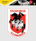 NRL Truck Decal - St George Illawarra Dragons - Sticker - Team Logo - 470mm