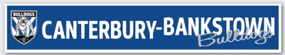 NRL Car Window Decal - Canterbury Bulldogs - Sticker 280mm