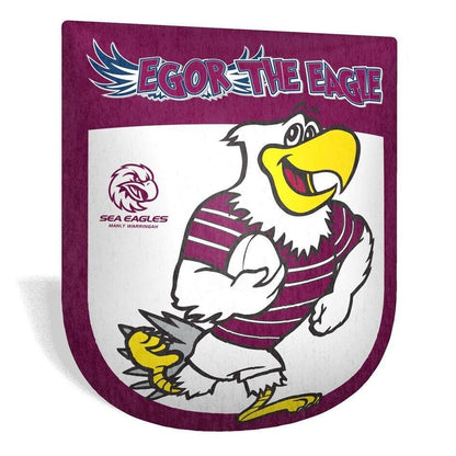 NRL Mascot Shaped Cushion - Manly Sea Eagles - 35cm x 40cm - Pillow